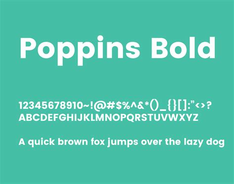 Indian Type Foundry describes Poppins as an internationalist take on the geometric sans genre. . Poppins font download
